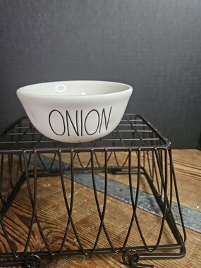 Rae Dunn White Ceramic Bowl with Black Logo